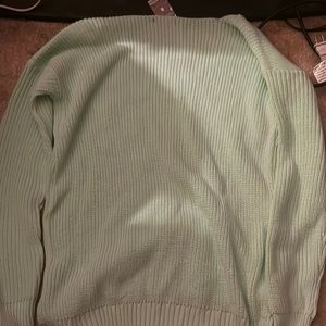 Mint Knitted oversized sweater